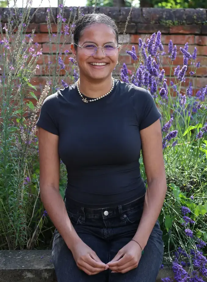 Female student smiling