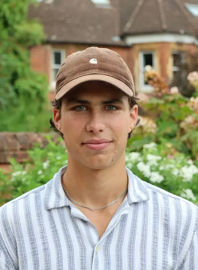 Male student smiling