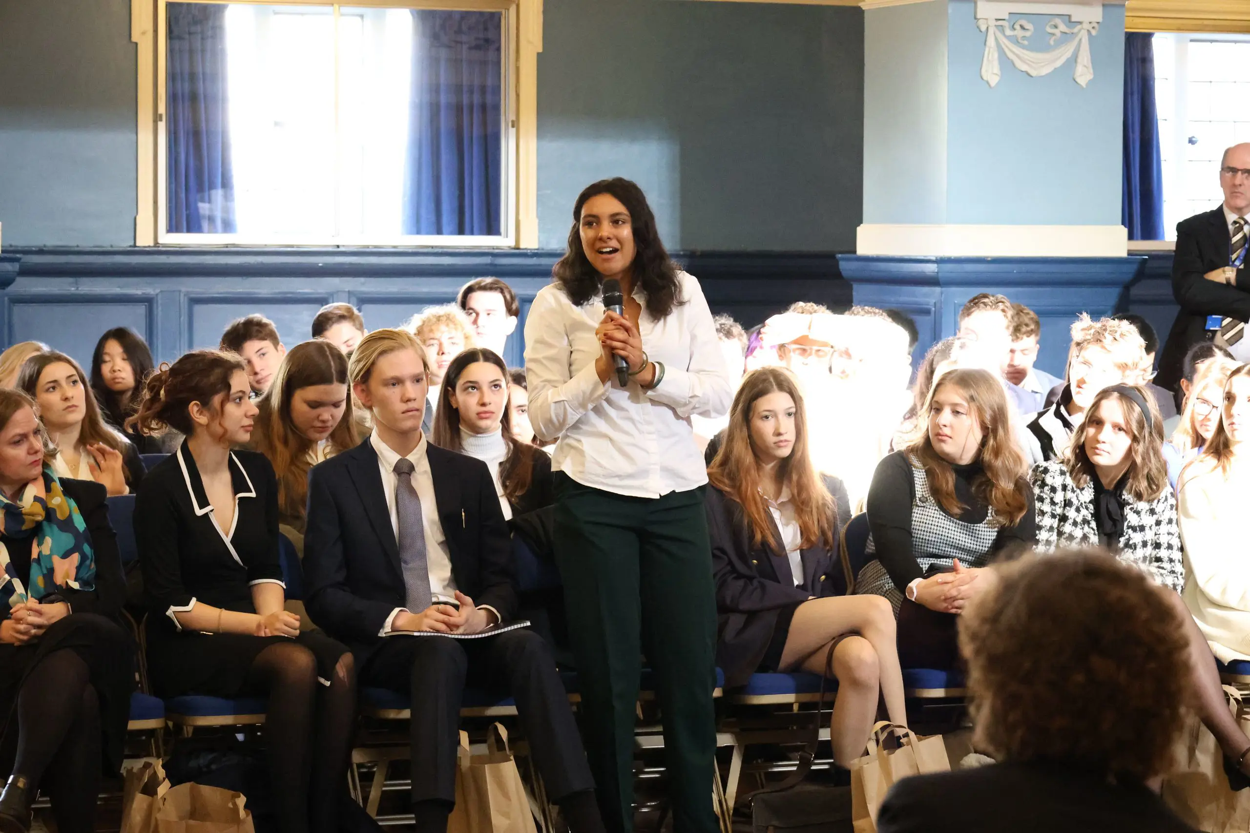 Nina speaking at MUN