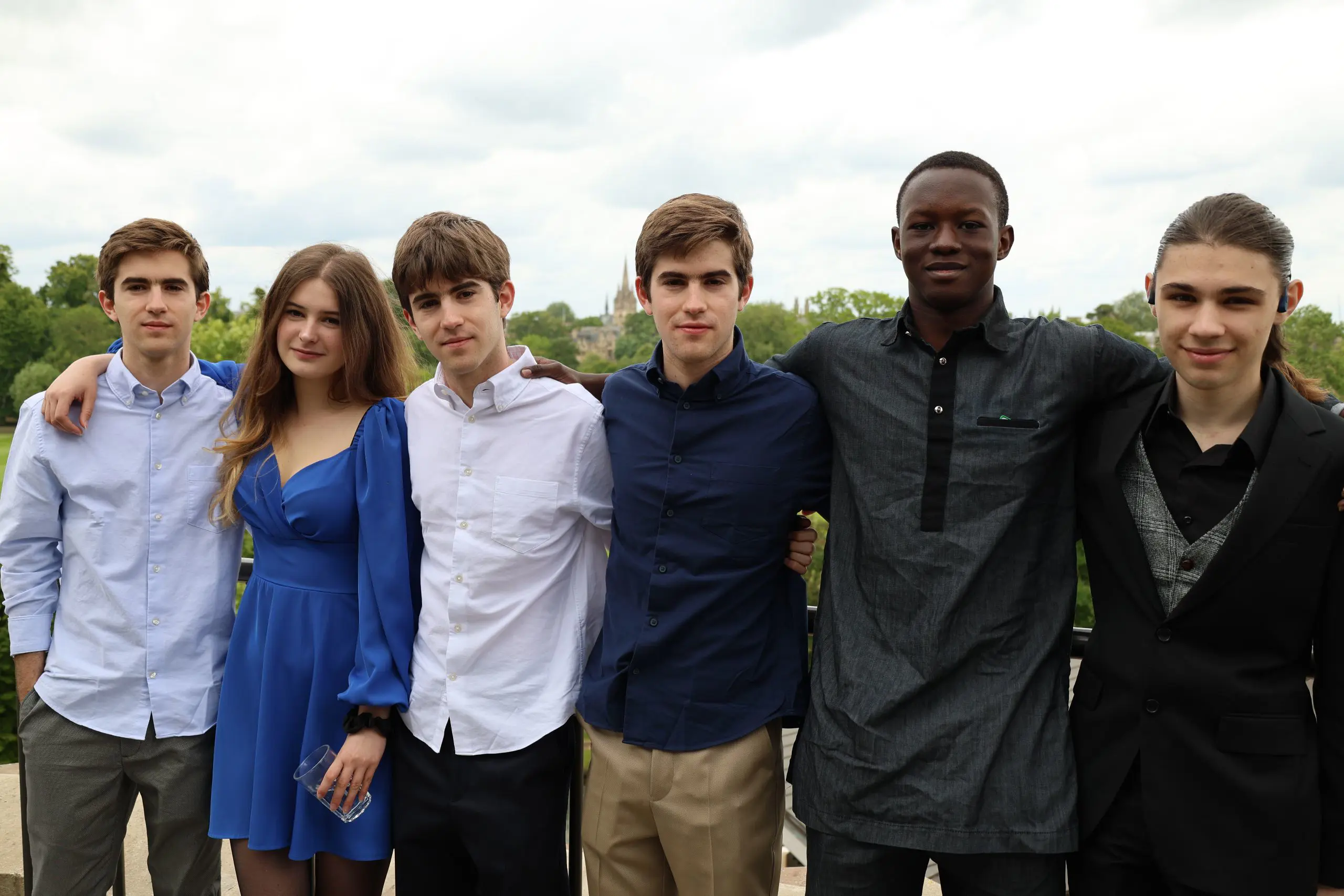 Chamine and friends at Graduation