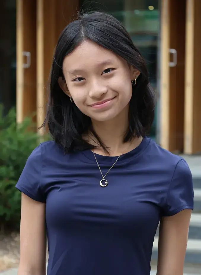 Female student smiling