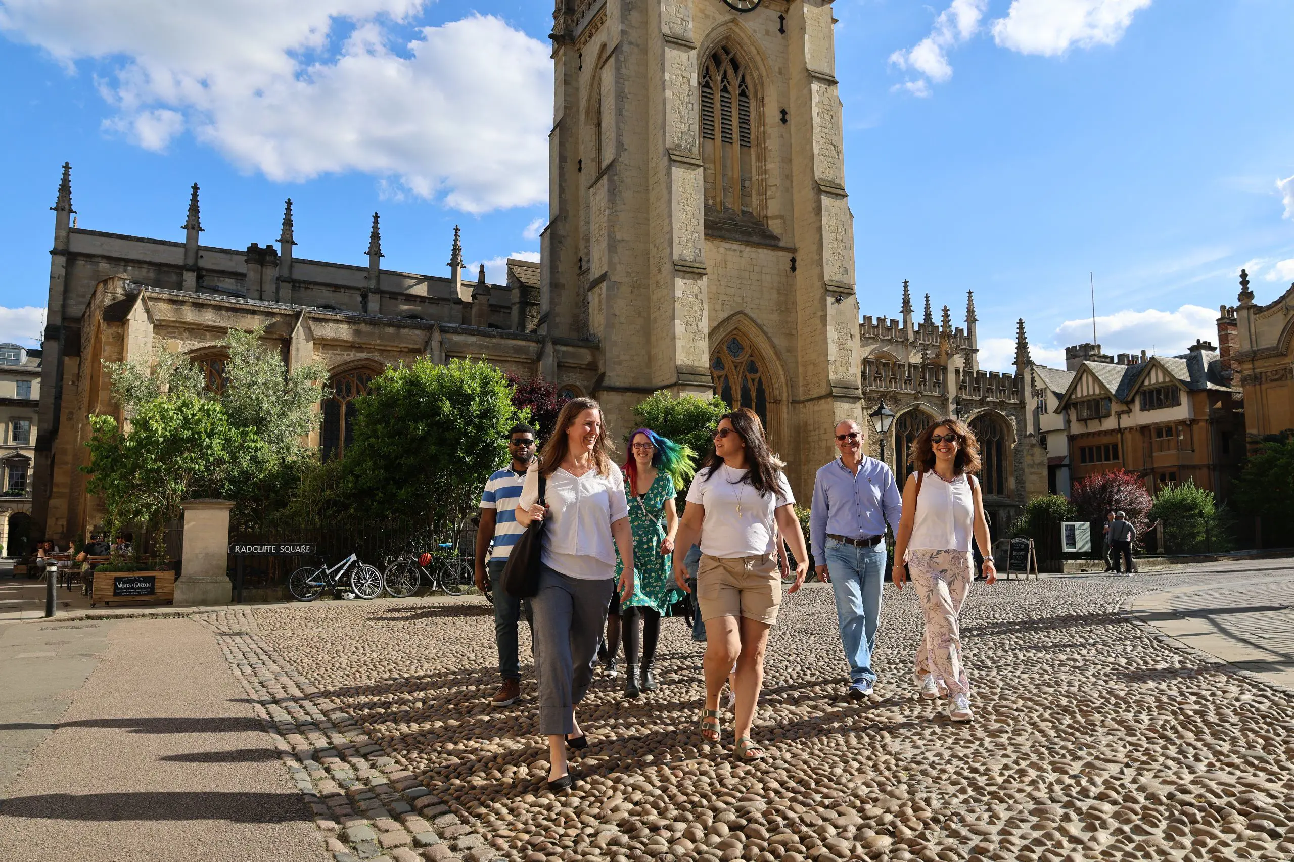 Danai on the walking tour of Oxford