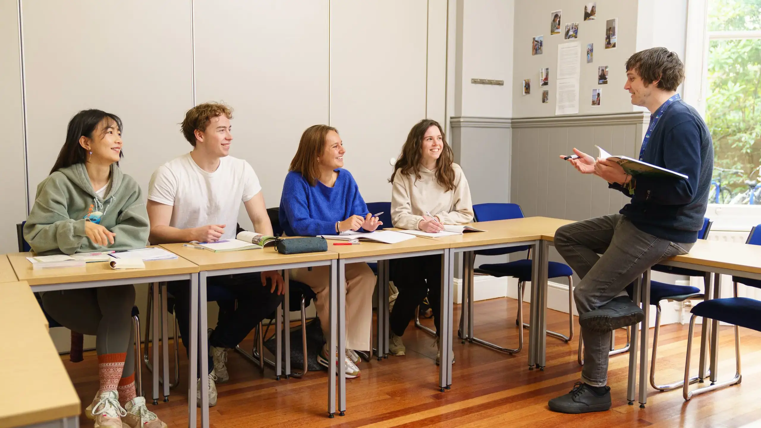 Students paying attention in small seminar