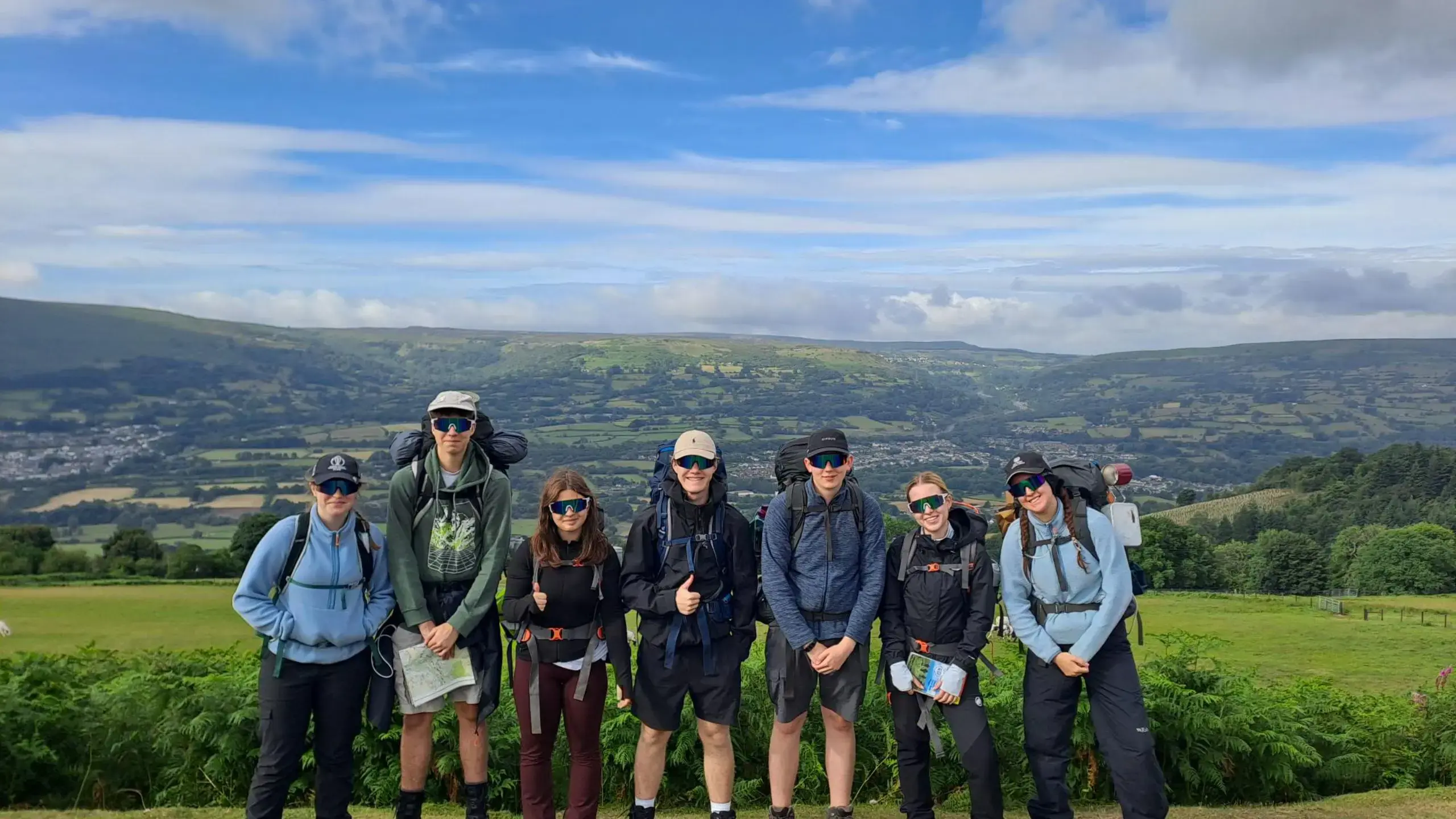 Duke of Edinburgh participants pose for group photo