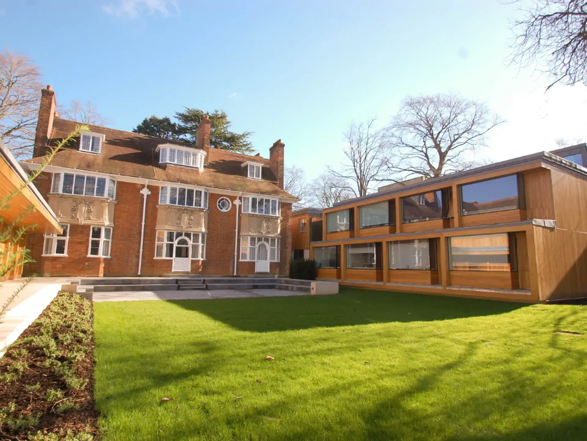 Exterior shot of school building