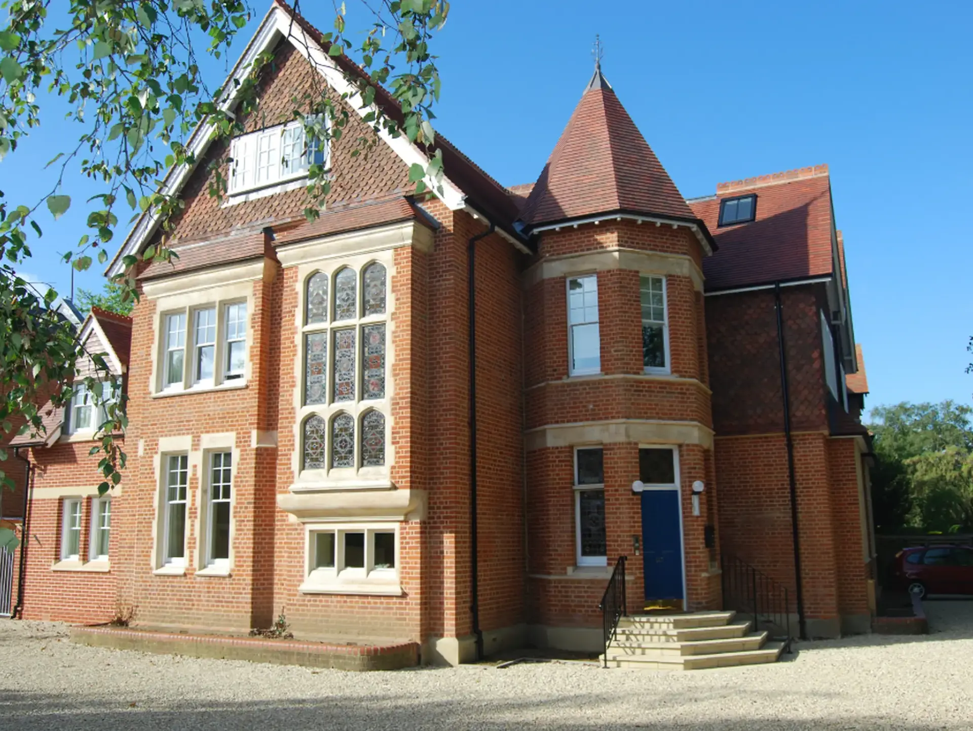 Exterior shot of school building