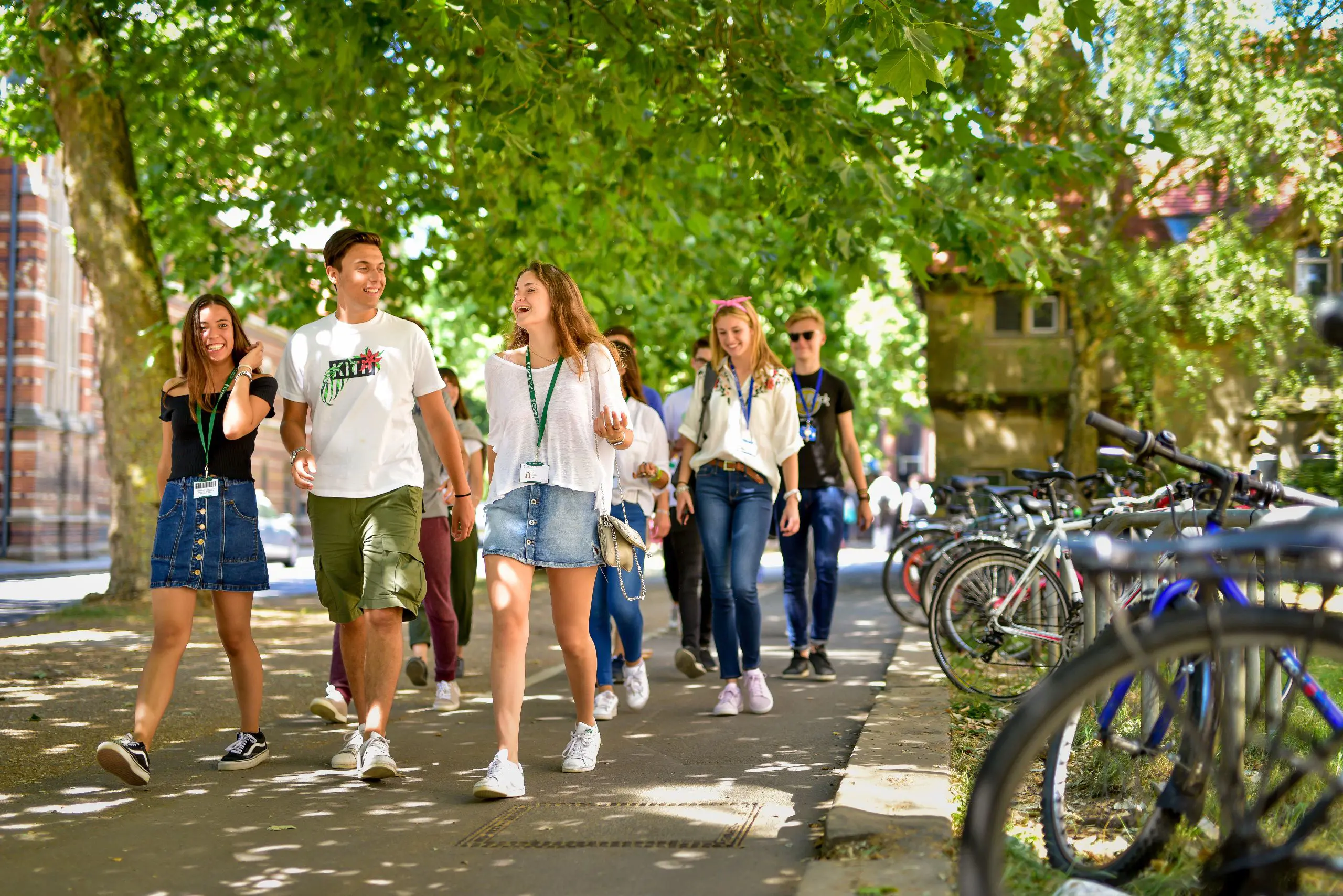 Students walking together