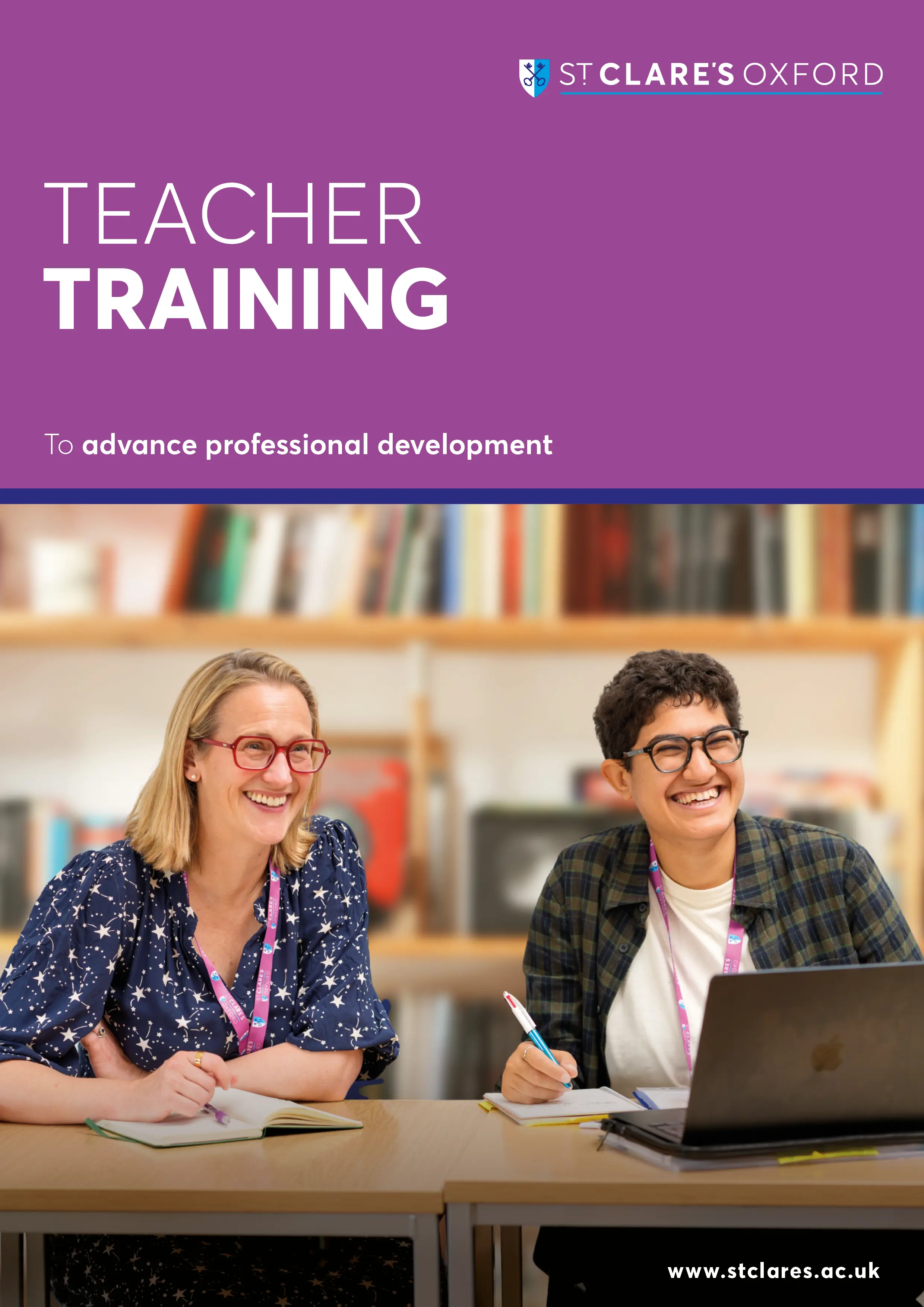 Front cover of Teacher Training brochure