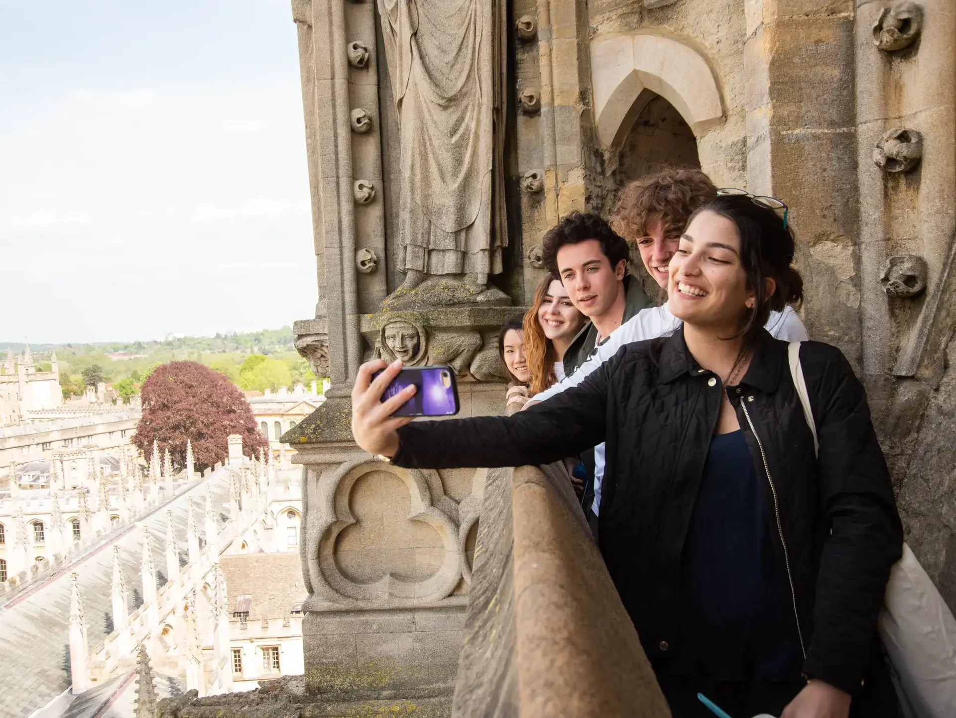 Students taking a selfie