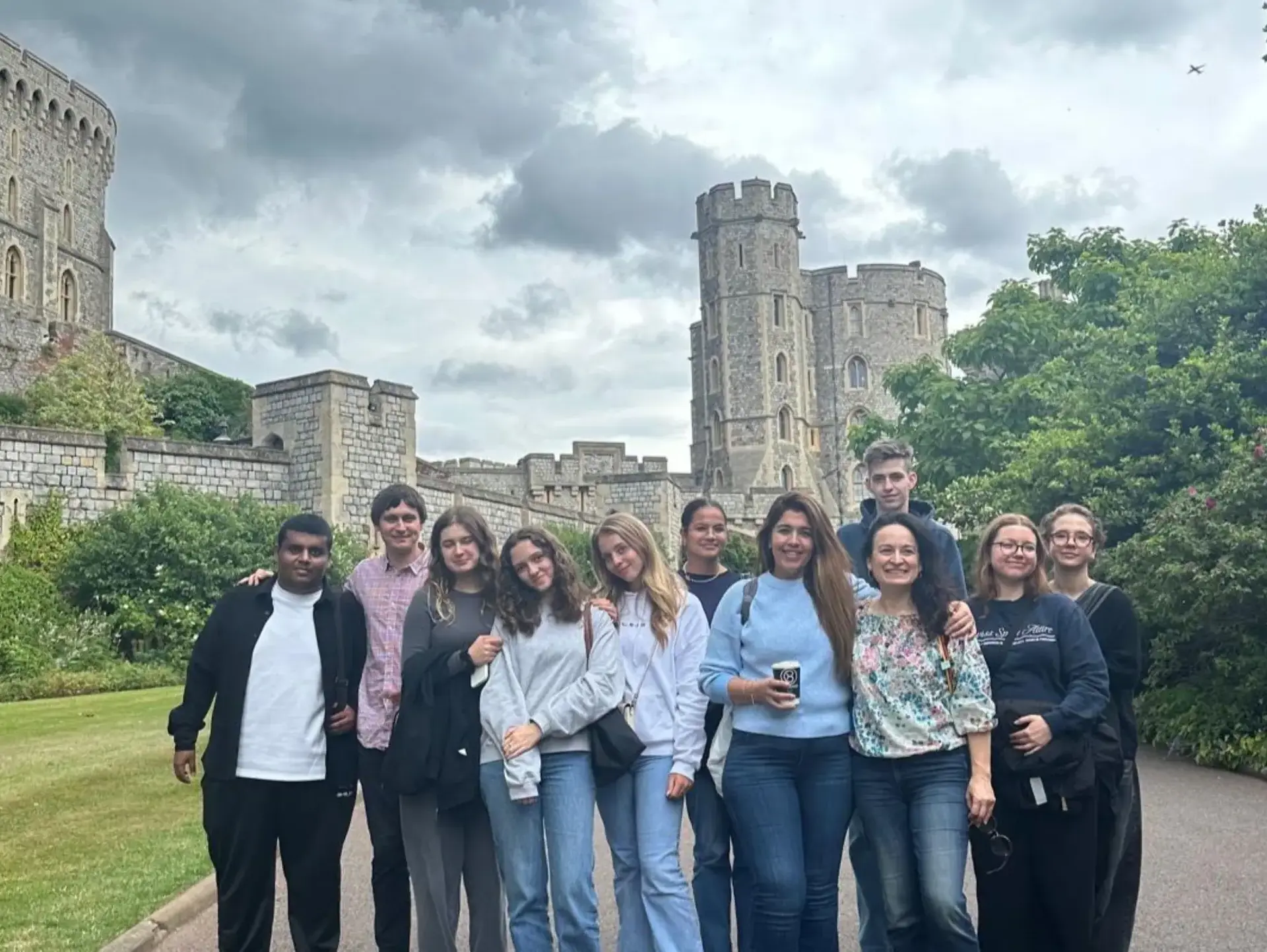 Students at Warwick Castle