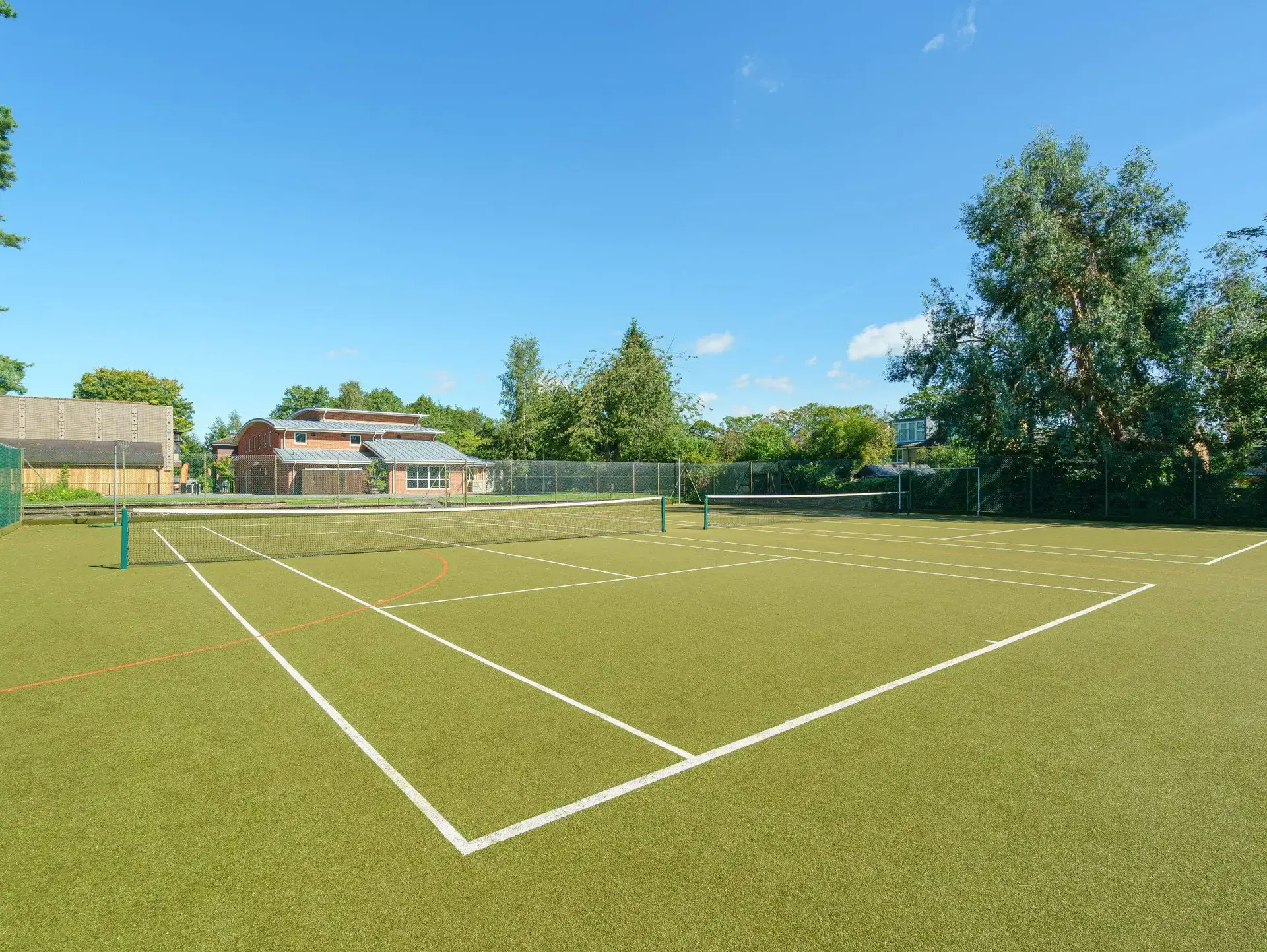 Outdoor tennis court