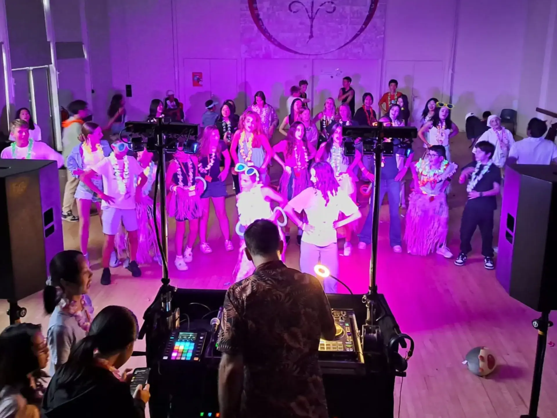 Students on dancefloor