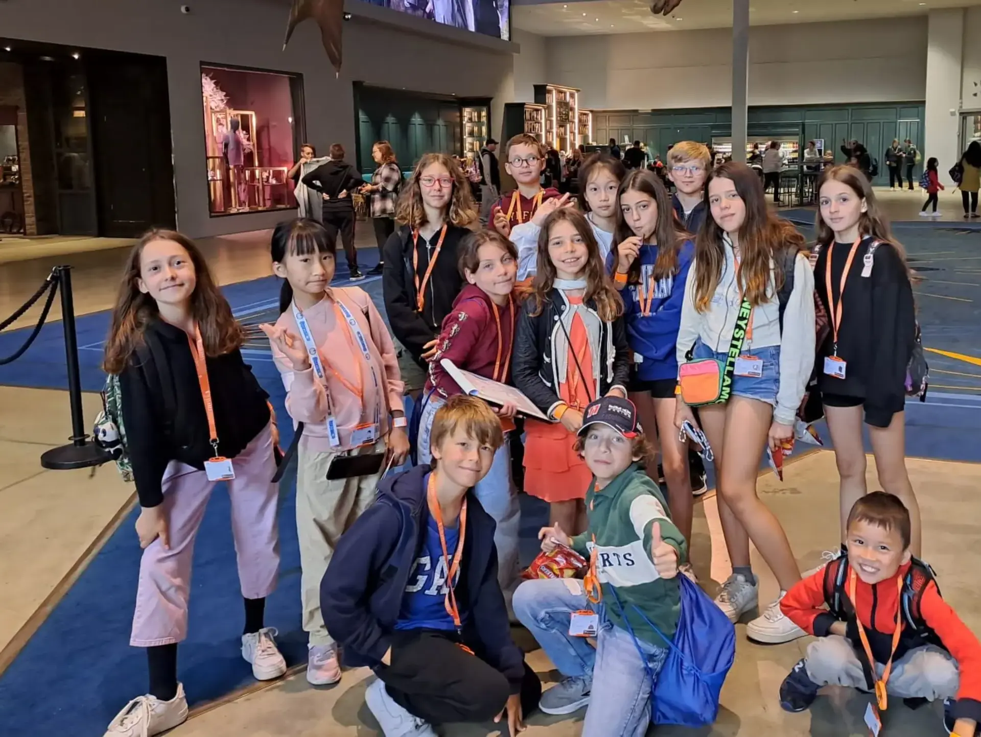 Group of students on day trip