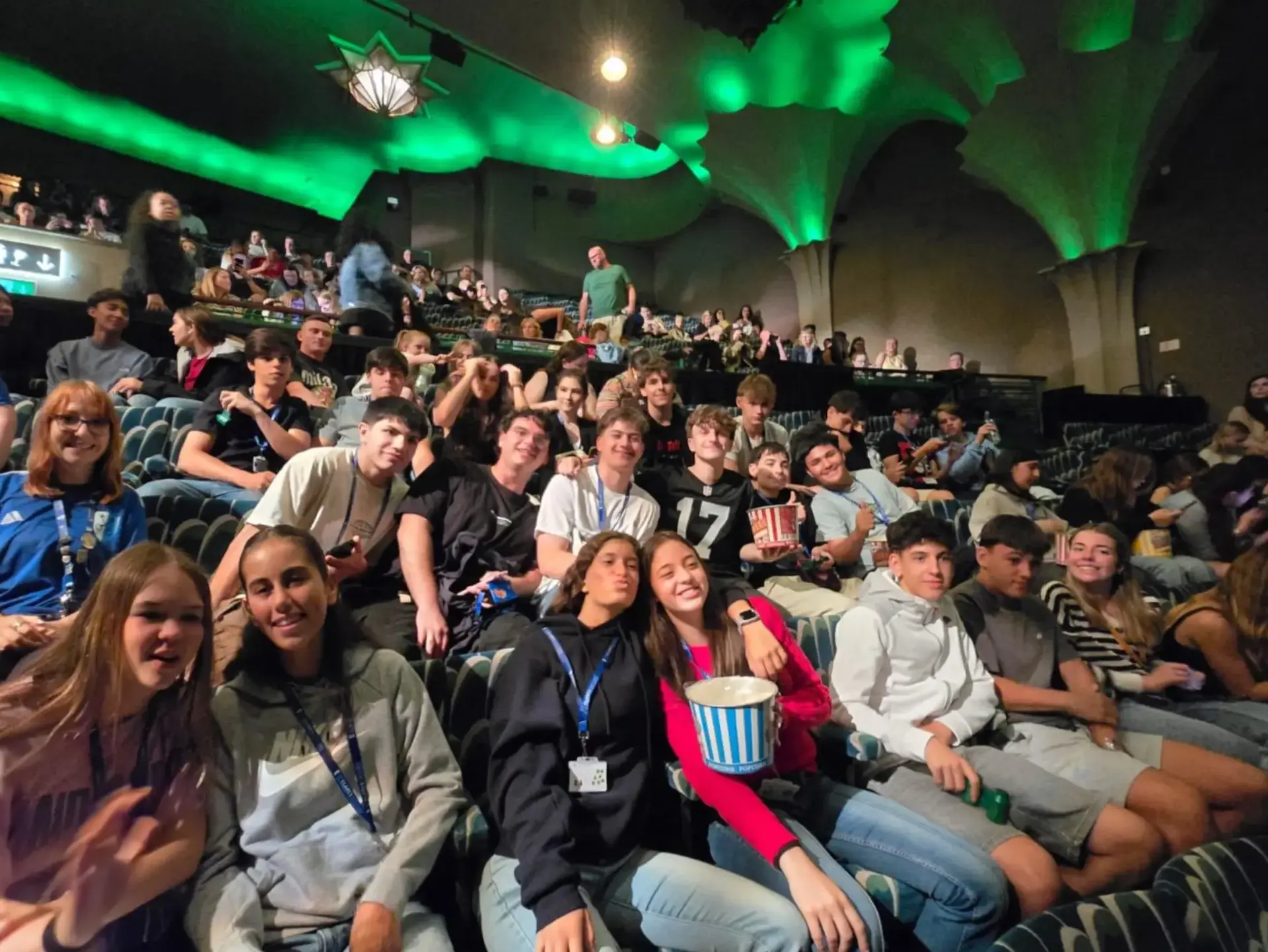 Students in cinema