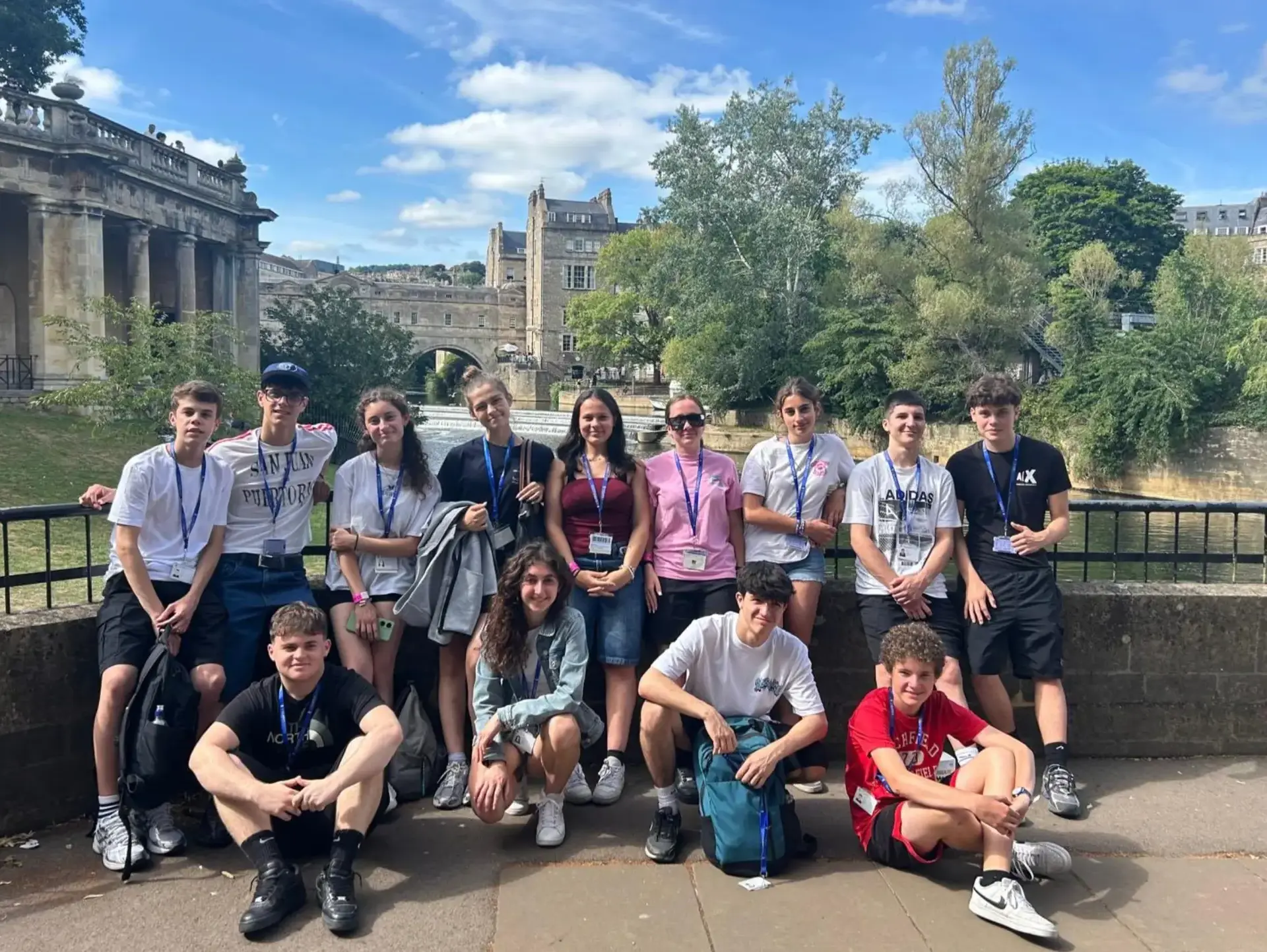 Students on trip to Bath