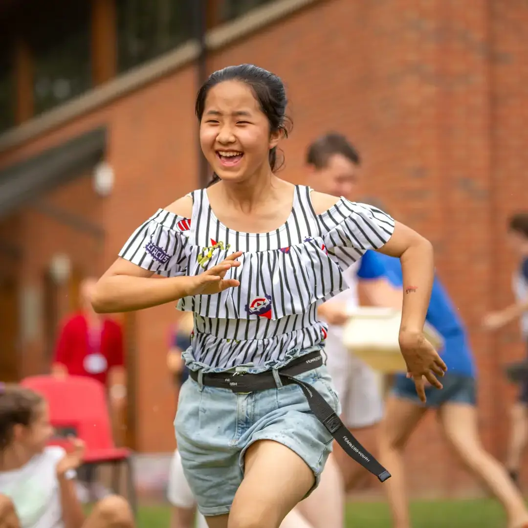 Student participating in summer activities