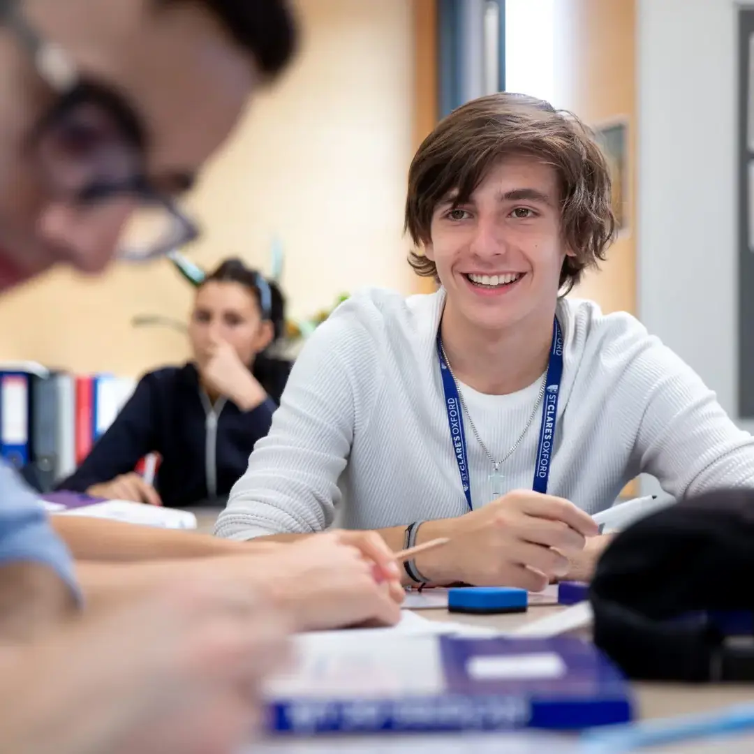 Summer students in class